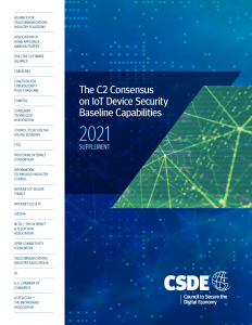 The C2 Consensus on IoT Device Security Baseline Capabilities - 2021 Supplement
